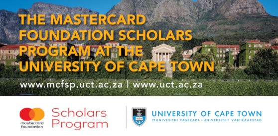 African MasterCard Foundation Scholarships At University Of Cape Town, SA