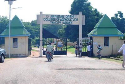 Akperan Orshi College of Agriculture Yandev Courses