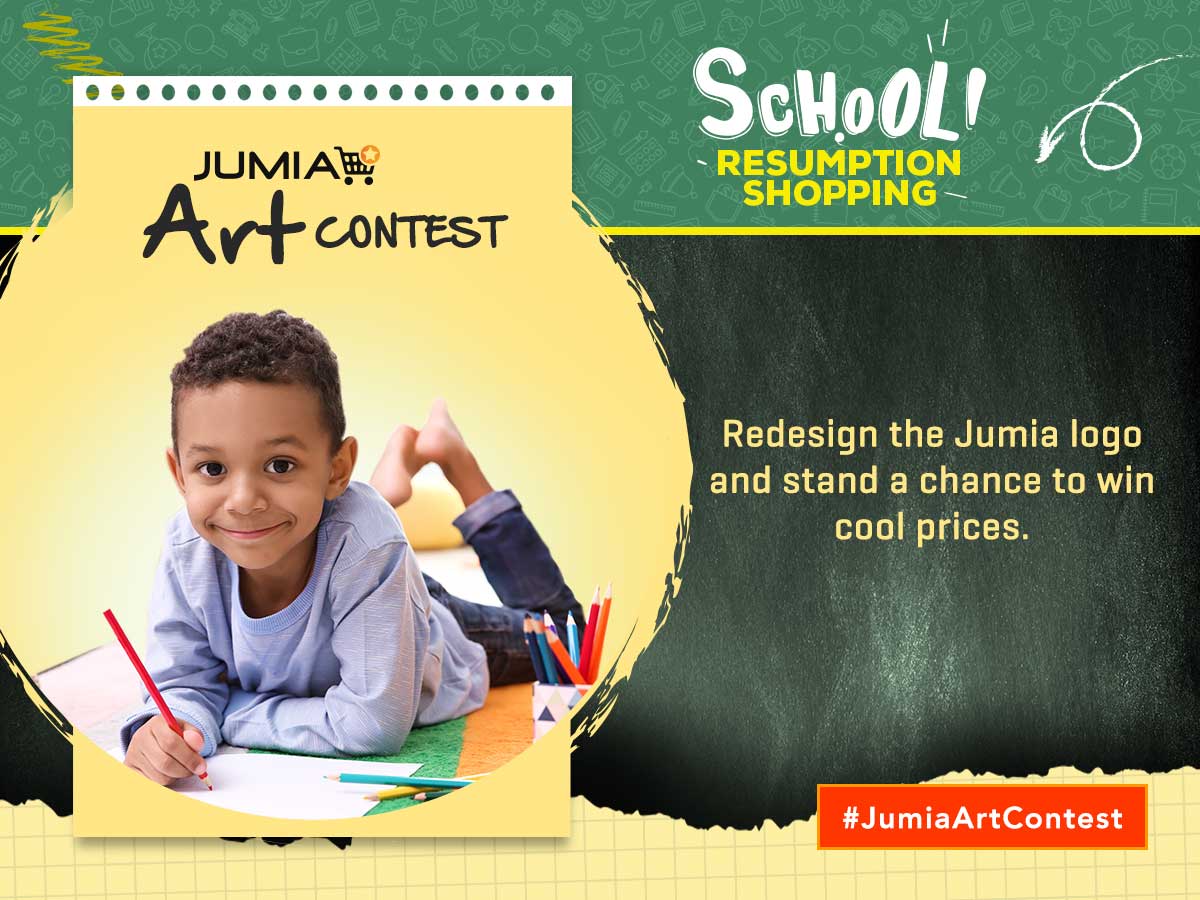 JUMIA Nigeria Art Contest for Nigerian Kids to Redesign the JUMIA Logo- APPLY!!!