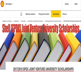 Shell (SPDC) Joint Venture University Scholarship
